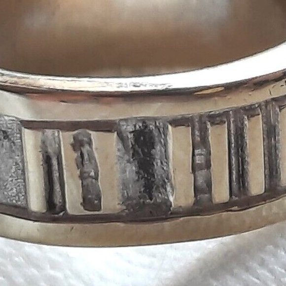 Tiffany & Co Vintage 1995 Atlas Ring Size 4.25 Sterling Silver - Picture 2 of 5
